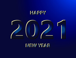 design to celebrate the approaching new year 2021