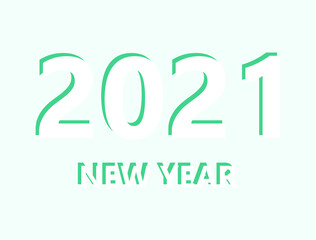 design to celebrate the approaching new year 2021