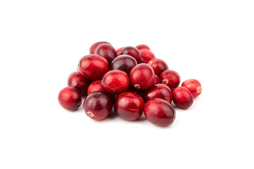 cranberries isolated on white
