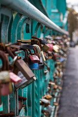 Naklejka premium padlock of love