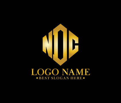 NDC Diamond Alphabet Modern Logo Design Concept