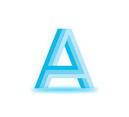 A Alphabet Modern Logo Design Concept
