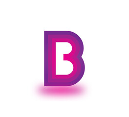 B Alphabet Modern Logo Design Concept