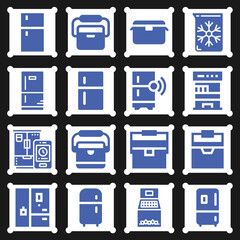 16 pack of ernst  filled web icons set