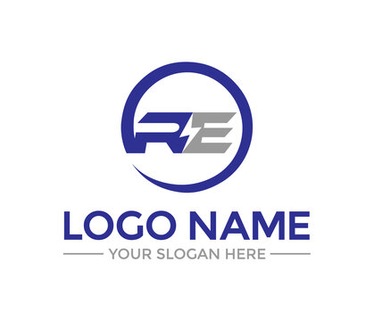 RE Energy Modern Logo Design Template