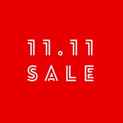Image with text "11.11 sale"