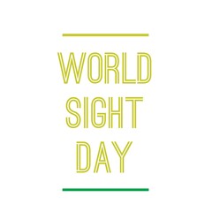 Image with text "World sight day"