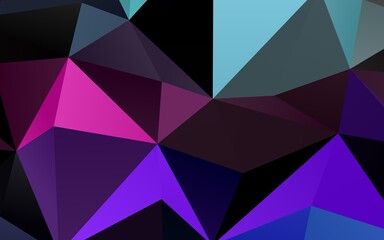 Fototapeta premium Light Multicolor, Rainbow vector blurry triangle pattern.