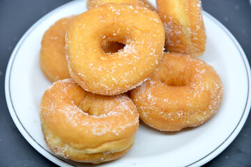 graffe dolci italiani fritti con zucchero