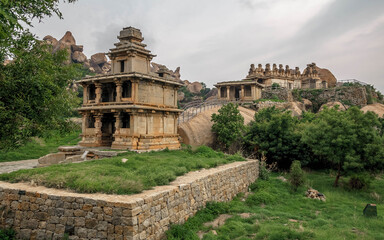 Fototapeta premium built in rocky terrain Chitradurga Fort