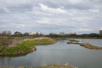 landscape with river and sky