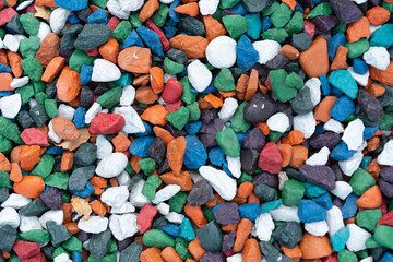 Multicolored stones as background or texture