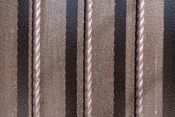 Metal fence as background or texture
