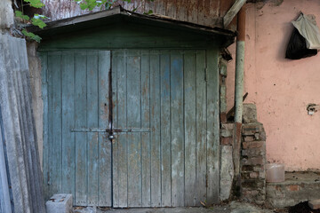 Old wooden barn as background or texture