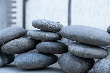 Stones stacked on top of each other