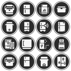 16 pack of francois  filled web icons set