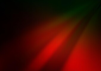 Dark Green, Red vector blur pattern.