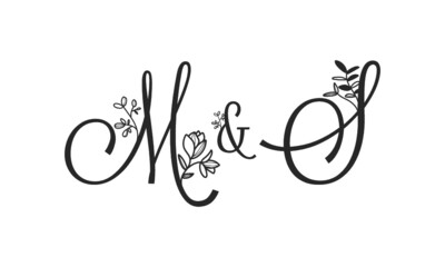 M&S floral ornate letters wedding alphabet characters