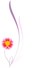 Naklejka premium Floral background design element.