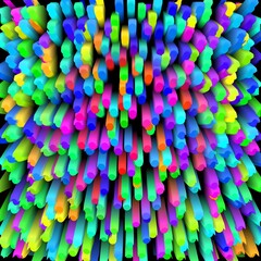 Pattern design made with the help of graphics editing and formatting.