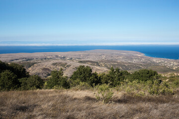 Landscape view of Santa Rosa Island during the day in Channel Islands National Park (California).