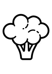 Broccoli Flat Icon Isolated On White Background