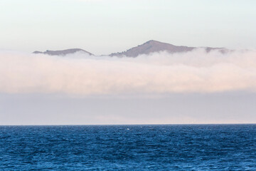 Landscape view of Santa Rosa Island during the day in Channel Islands National Park (California).