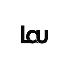 lau letter original monogram logo design