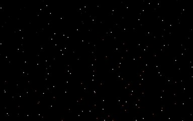Dark Orange vector template with sky stars.
