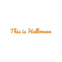 Halloween Word Illustration for design / To print / For web/app design development / Product Development / Lettering