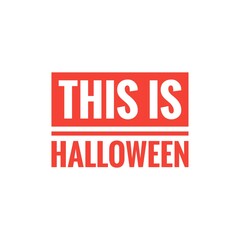 Halloween Word Illustration for design / To print / For web/app design development / Product Development / Lettering