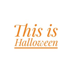 Halloween Word Illustration for design / To print / For web/app design development / Product Development / Lettering