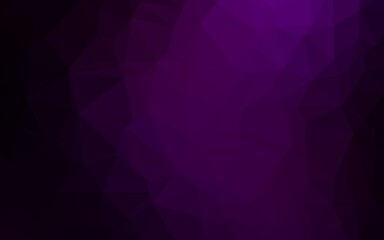 Obraz premium Dark Purple vector abstract mosaic pattern.
