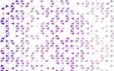 Light Purple vector template with crystals, triangles.