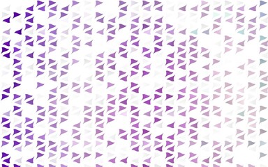 Light Purple vector template with crystals, triangles.