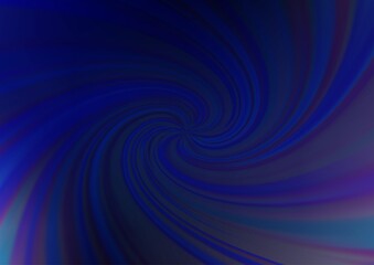 Dark BLUE vector blurred shine abstract template.