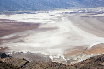 Landscape view of Death Valley National Park during the day as seen from Dantes View (California).