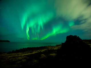 Aurora over Vestmannaeyjar 23.10.2020 no.I