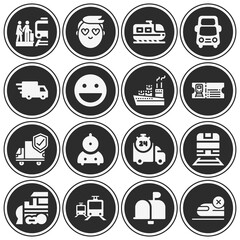 16 pack of express  filled web icons set