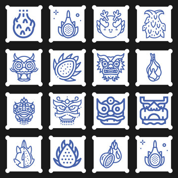 16 pack of unpleasant woman  lineal web icons set