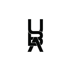 uba letter original monogram logo design