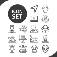 Simple set of traveller related lineal icons.