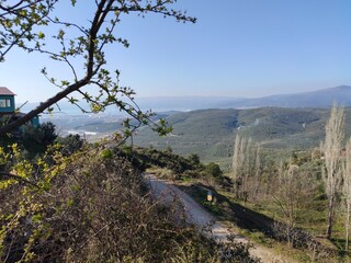 view from the top of the mountain