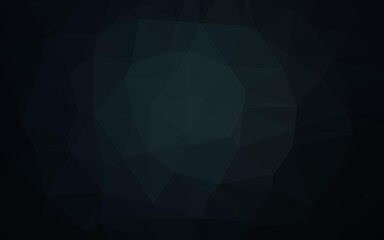 Dark BLUE vector abstract polygonal layout.