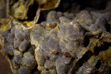 4K Smokey Cinnamon Quartz and Bubbly Crystals 