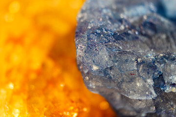 Blue and Orange Amethysts