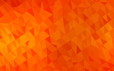 Light Orange vector polygonal background.