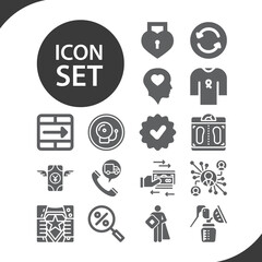 Simple set of make related filled icons.