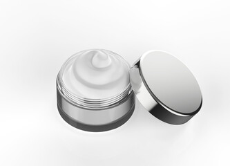 cosmetic cream in pot