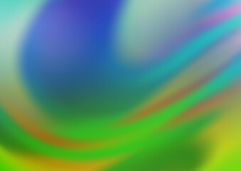 Light Blue, Green vector blurred and colored background.